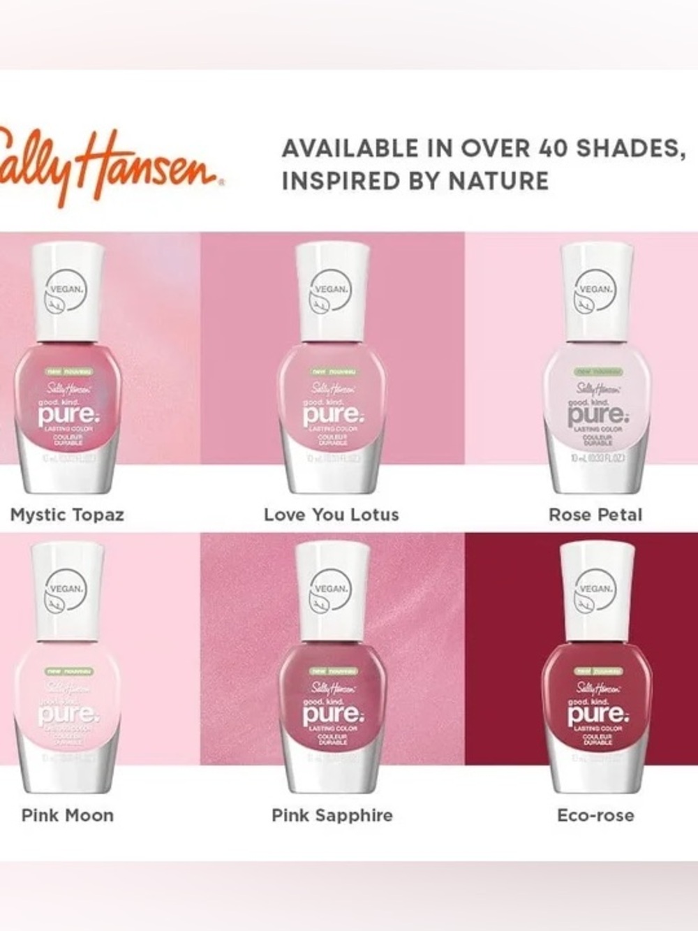 Sally Hansen Good.Kind. Pure Nail Polish, Set of 4, Colors May Vary - Picture 7 of 7
